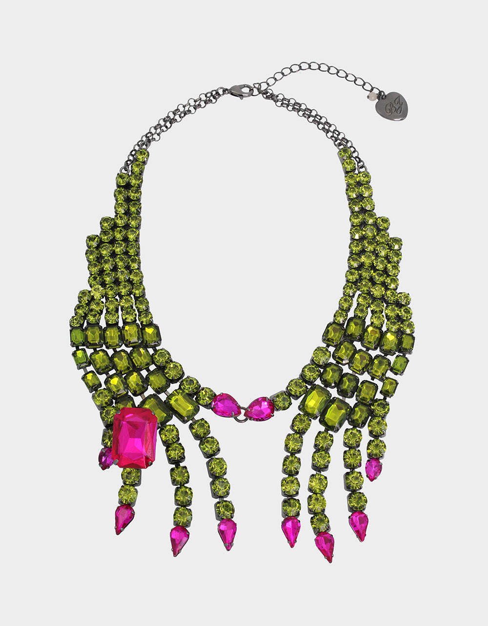RICH WITCH BIB NECKLACE GREEN