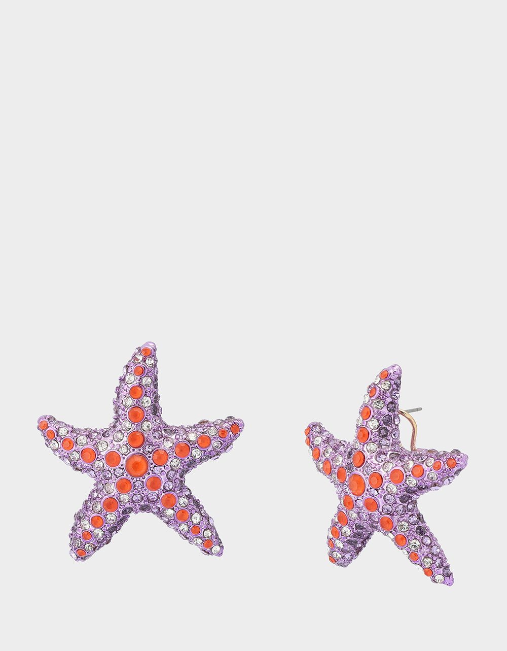 MERMAID JEWELS STARFISH STUDS PURPLE