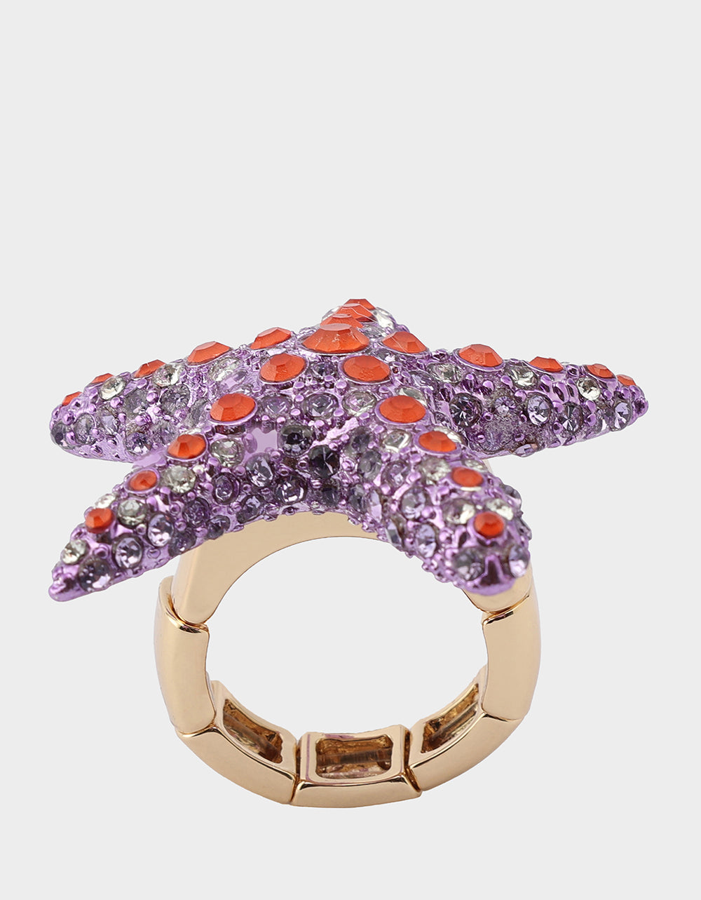 MERMAID JEWELS STARFISH STRETCH RING PURPLE - Image 2