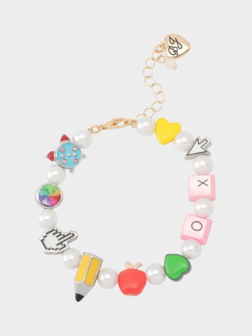 BACK TO SCHOOL CHARM BRACELET MULTI