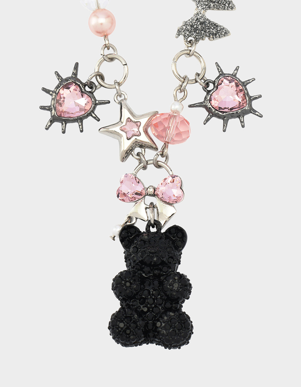 BEAR CHARM FRONTAL NECKLACE MULTI - Image 2