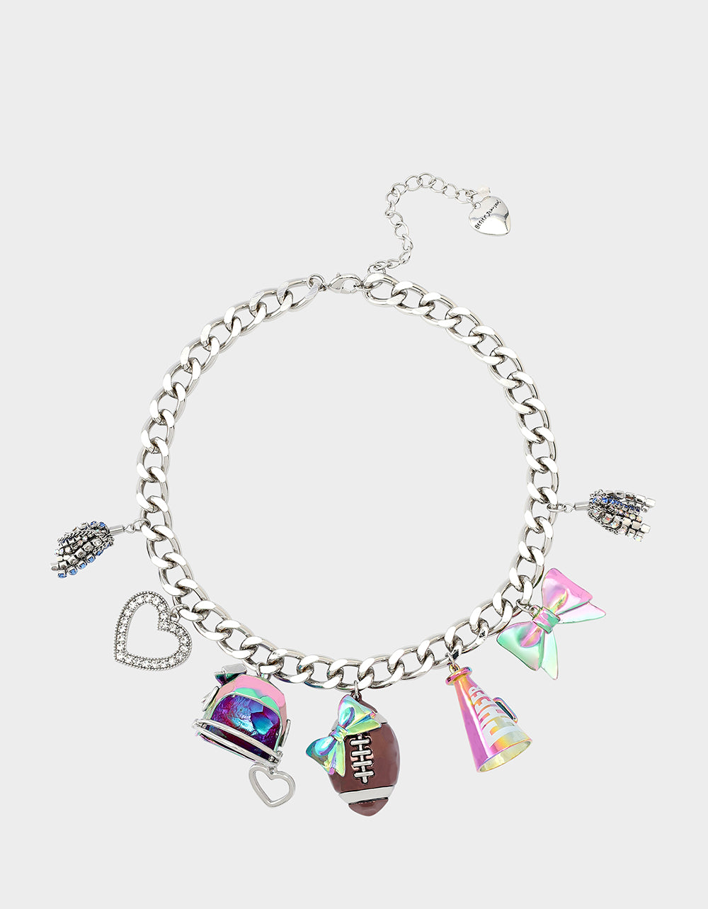 FOOTBALL CHARM NECKLACE MULTI