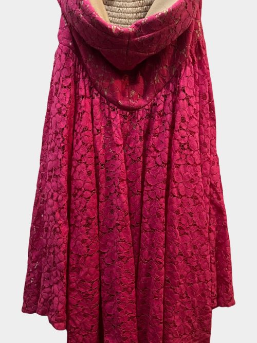 Strapless Pink lace summer dress | RE:LUV