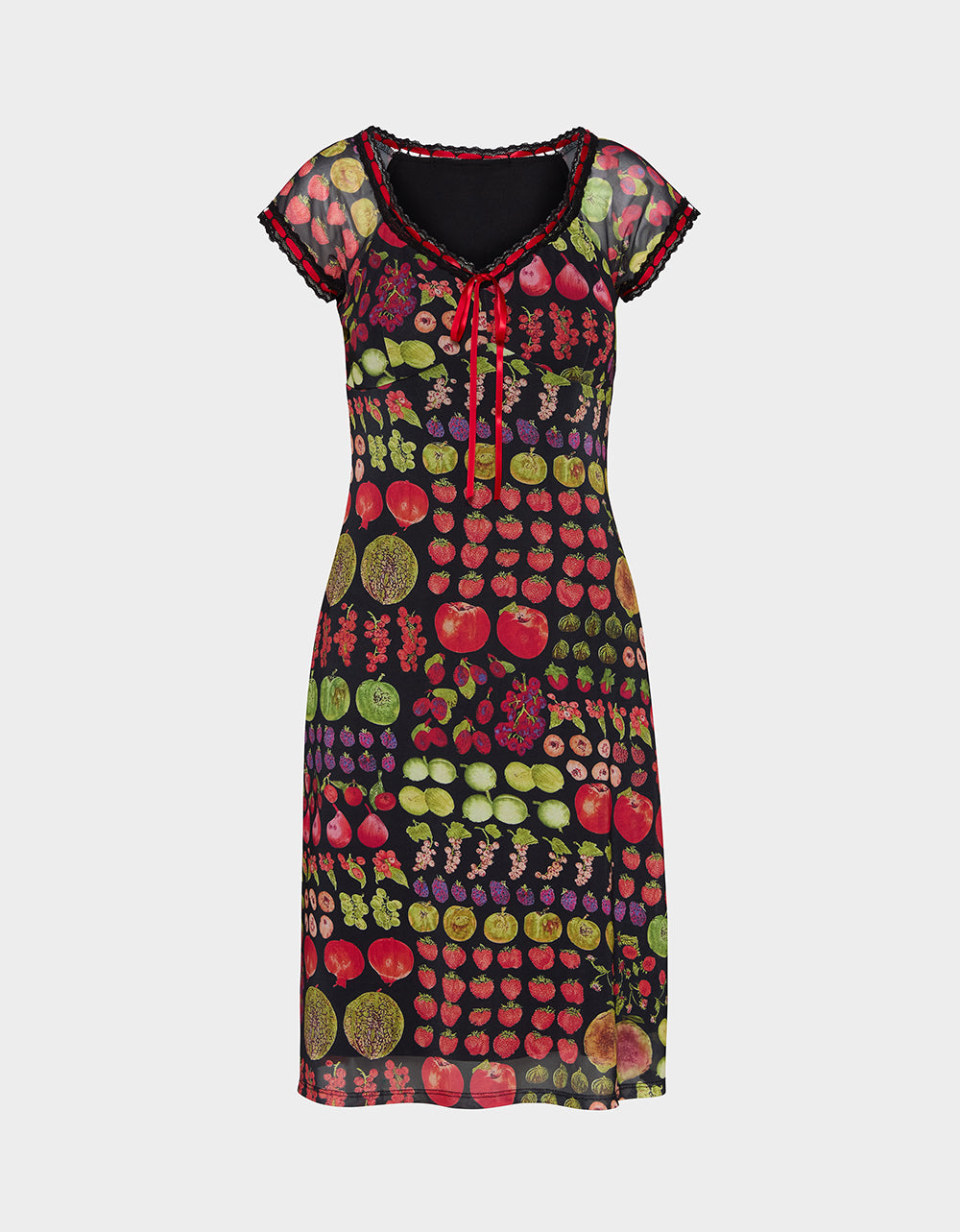 BETSEY'S FRUIT DRESS BLACK MULTI - Image 10