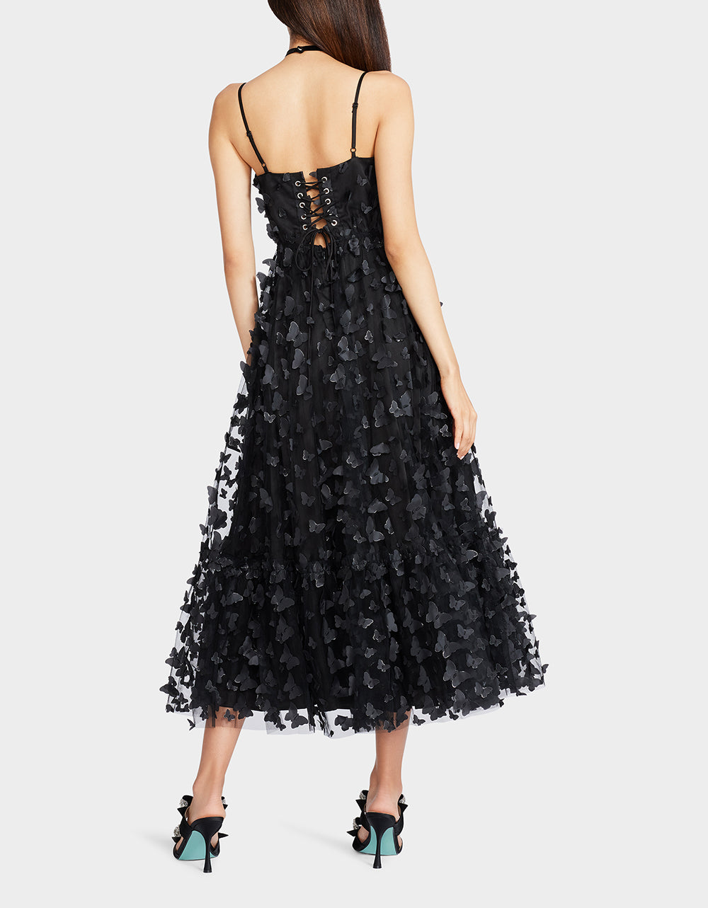 BETSEYS BUTTERFLY MAXI DRESS BLACK - Image 4