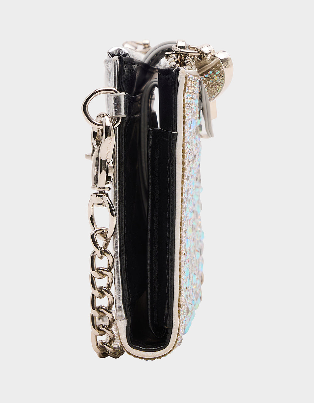 WALLET ON CHAIN PHONE HOLDER SILVER - Image 4