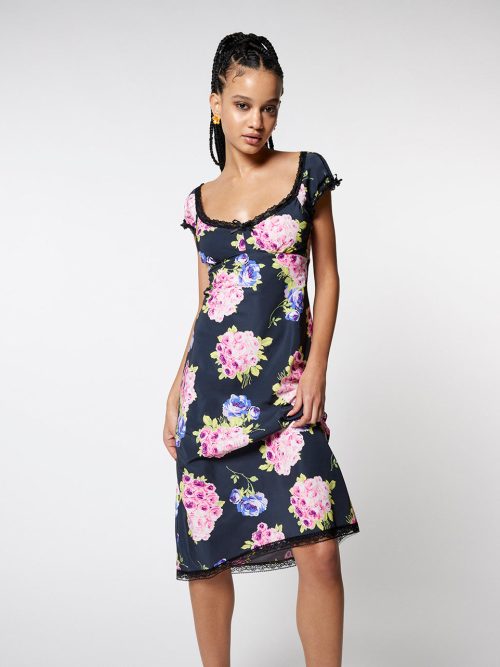 MALIBU MIDI DRESS BLACK