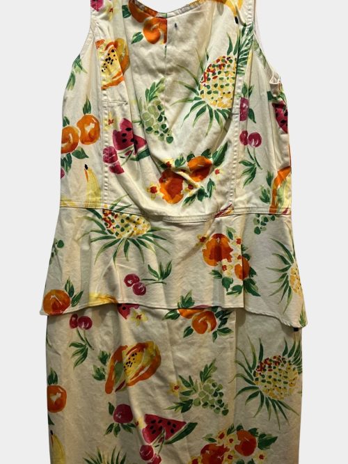 Vtg Fruit peplum summer dress | RE:LUV